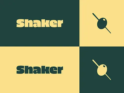 Shaker brand exploration 1 branding high alpha identity logo olive wordmark