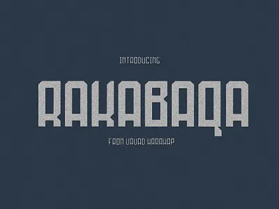 RAKABAQA branding design font icon illustration logo template typography vintage