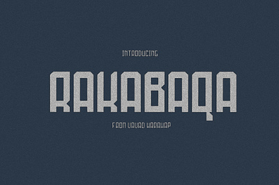 RAKABAQA branding design font icon illustration logo template typography vintage