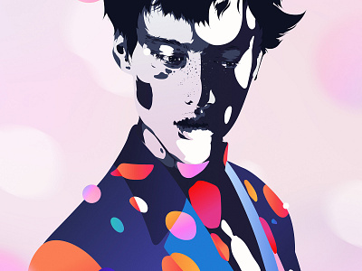 583 adobe color colour digital art illustration illustrator music palette portrait vector