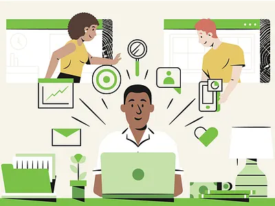 Acorns Career Day brand design design illustration