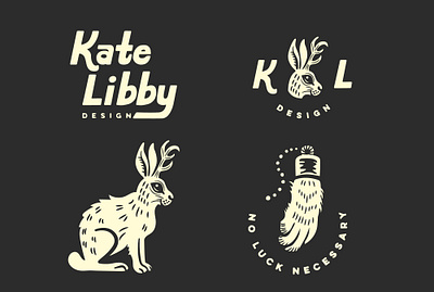 Jackalope Logo black and white branding customtypography design graphic gritty illustration logo vector