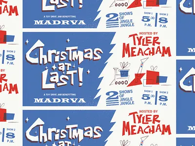 Christmas at Last! christmas design flyer gig poster illustration music rankin bass richmond rva typography