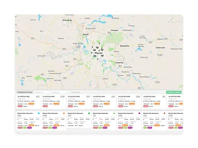 Order Distribution Interface order management ui ux web web design website