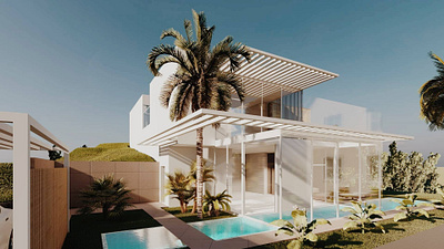 Tivat House 3dmodeling architecture design efficiency energy home house houses inspiration pool render seahouse seaside sustainable