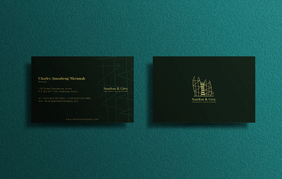 Sandton & Grey Property Developers Brand Identify branding businesscard vector