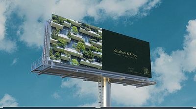 Sandton & Grey Brand Identity billboard branding design logo