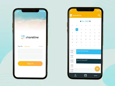 Shoreline App booking app mobile app design ui design
