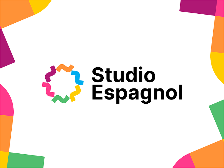 Studio Espagnol, modern, fun Spanish courses logo design