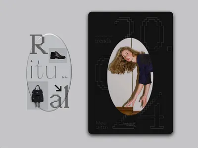 Roomie Fashion Gallery Branding animation branding branding design contemporary fashion fashion brand flyer ipad motion design poster typography website