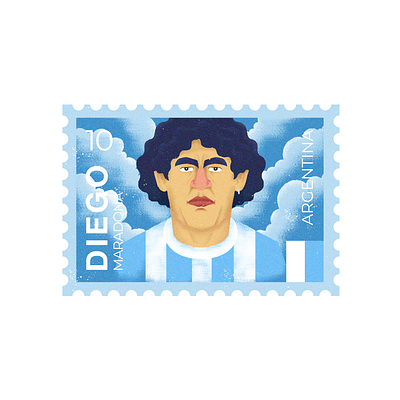 RIP Diego argentina football illustration maradona soccer