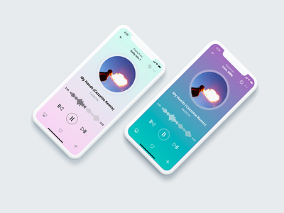 Music app app design ui