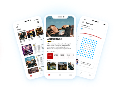 Cinema Tickets App 2020 adobe adobe xd app cinema colors design figma ios tickets ui uidesign