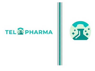 Telopharma Logo design geometric illustration letter logo design logotype medical logo pharma pharma logo telephone logo