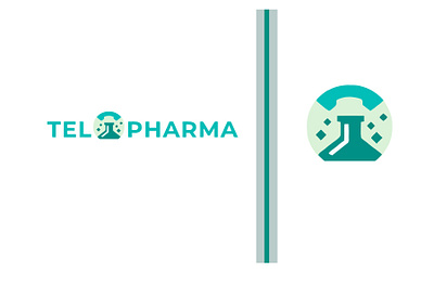 Telopharma Logo design geometric illustration letter logo design logotype medical logo pharma pharma logo telephone logo