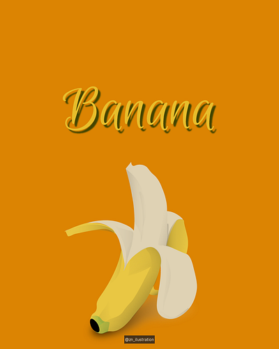 banana design digital illustration vector