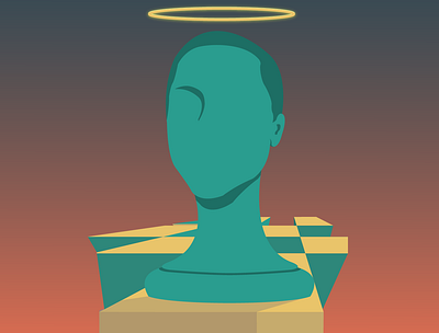 The last piece adobe illustrator art chess piece chessboard