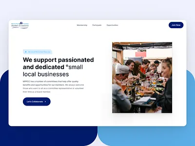 Home Page Hero Section - Chamber of Commerce chamber of commerce hero hero image hero section home page homepage homepage design uidesign uiux uxdesign web web design webdesign website website design websites