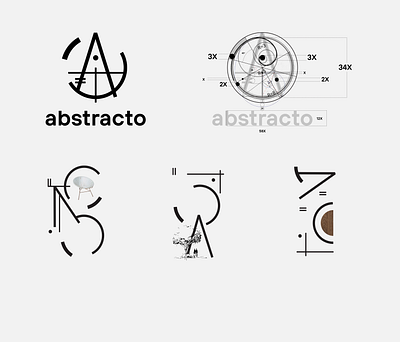 abstracto brand architect architecture bauhaus branding fibonacci fluid kandinsky logo logotype photography