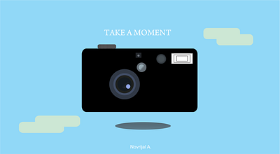 Camera design flat design minimal vector