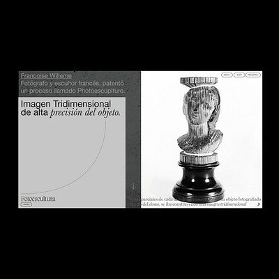 Fotoescultura design editorial design editorial layout editorial type graphicdesign typography typography design ui uiux web webdesign website design