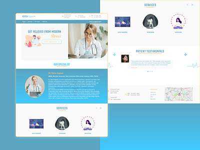 Mental Expert UI Design adobe xd design gradient landing page logo ui