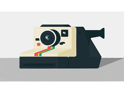 Polaroid One Step 1977 americomartinelli illustration polaroid procreate