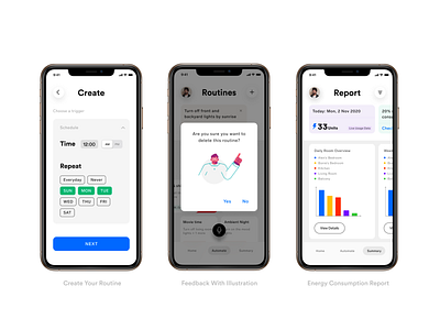 Home Automation App UX app design ui ux