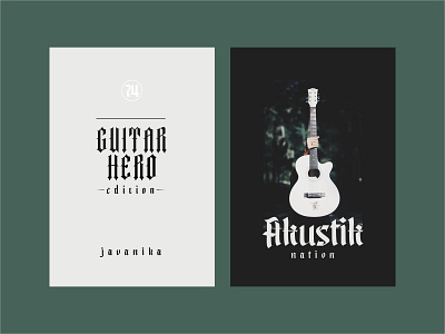 Akustik Nation Poster 80s accoustic blackletter bold bold font font font design gothic graphicdesign guitar guitars label design labels poster art poster design rock vintage vintage design