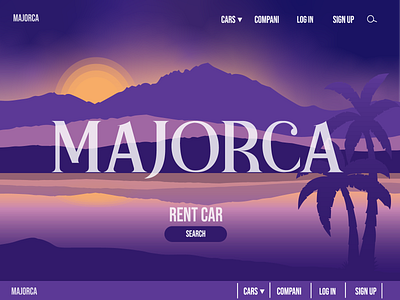 Background silhouette, Mallorca vector illustration animation app branding design graphic design illustration logo mallorca vector illustration motion graphics ui ux vector website