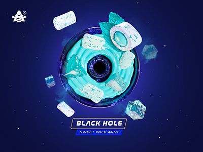 the taste of the "Enigma Oreo" hookah paste 3d blender3d branding cinema4d colors illustration orbit render space