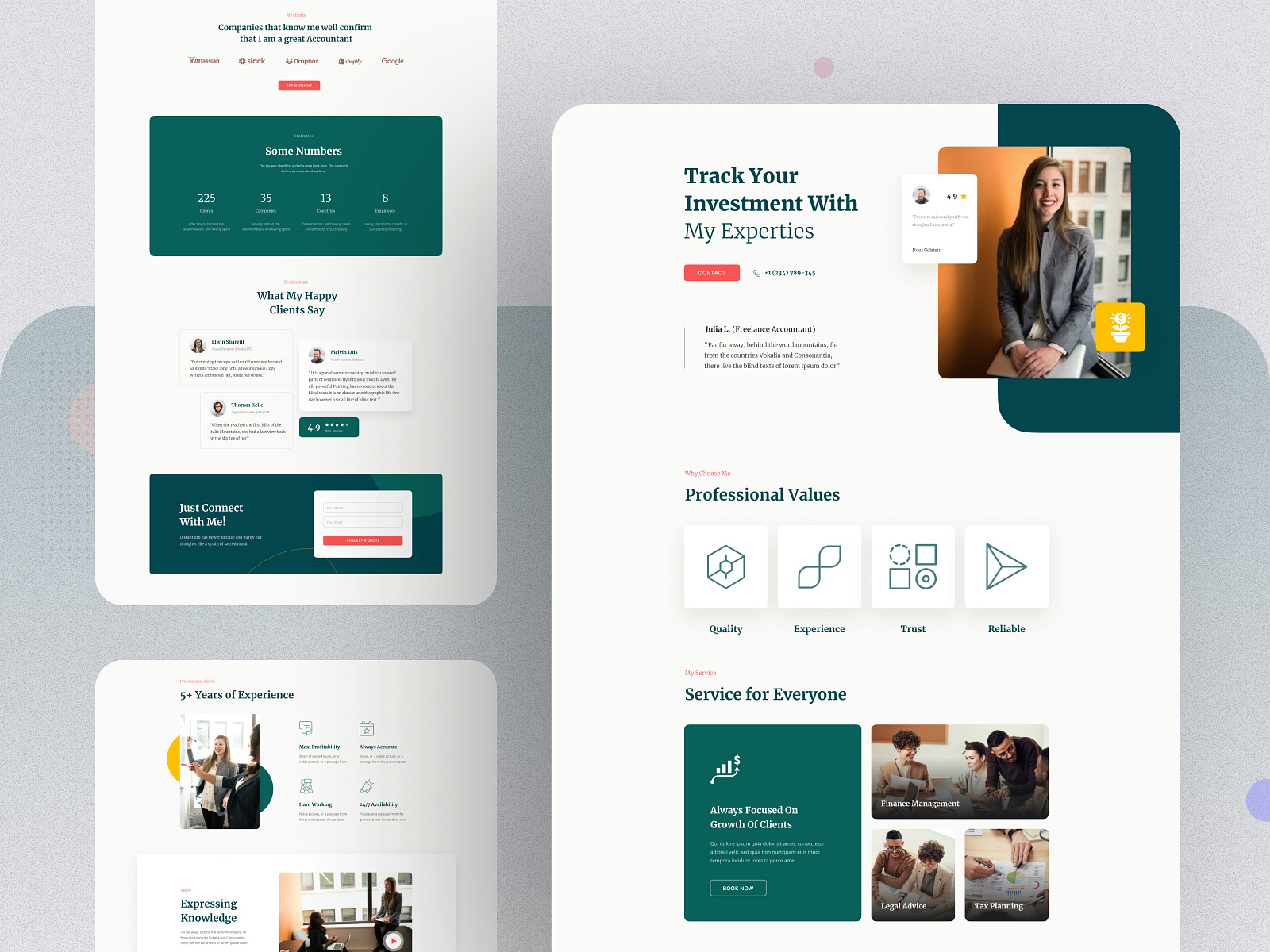 Consultant Layouts for SP Page Builder Pro by Ahmed Manna for ...