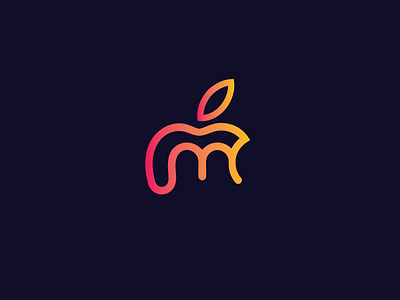 Apple M Logo apple logo apple m logo design logo