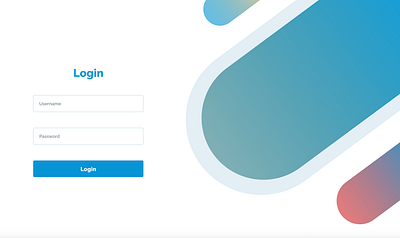 Login Page design desktop frontend development shapes ui