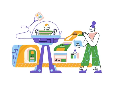 taking over 🤖 automation character character design illustration machine robot robotics solution