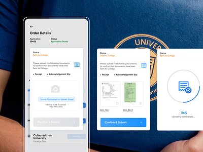 Upload Documents - ClearTranscripts app app design application community dashboard ui design mobile app ui userexperience userinterface ux