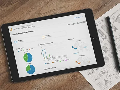 Digital Analytics - Dashboard design illustration ux vector