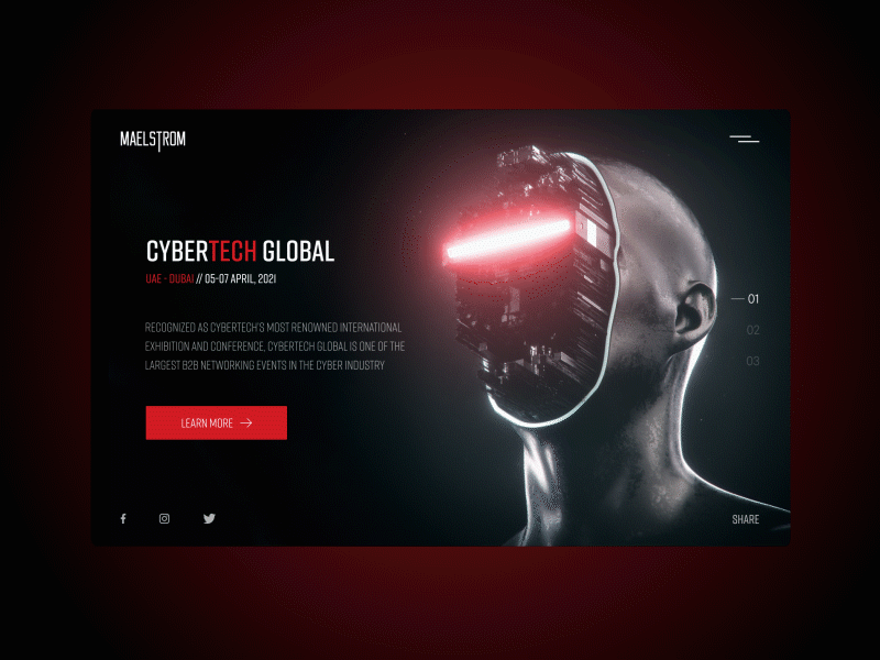 Maelstrom - website about tech and stuff adobe creative dailyui design designinpiration effects interface tech ui uidesign userinterface ux uxdesign uxui webdesigner website