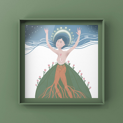 Goddess of the Earth book illustration illustration illustration art