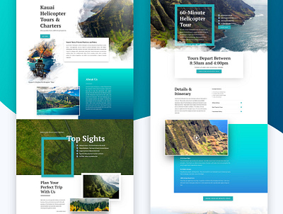 Hawaii Helicopter Tours Website design hawaii helicopter tourism tours web design website website design wordpress