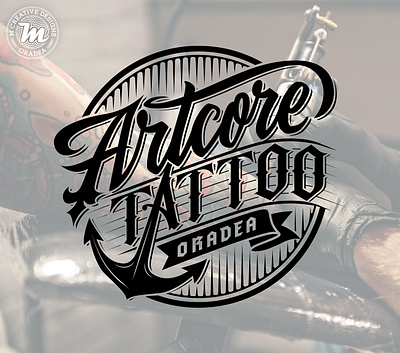 Artcore Tattoo Oradea branding calligraphy custom custom type hand lettering lettering logo logotype tattoo type typography