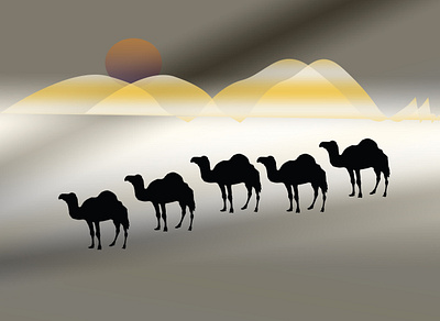 desert copy camels