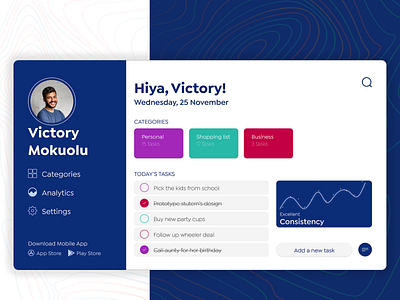 todo app web app design minimal ui ux web