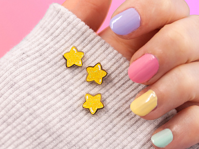 mini stars pin set chubby chubby stars cute cute illustration enamel pin enamel pins illustration mini pin pin set pingame pins sky small starry stars