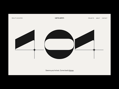 Loftgarten – 004 animation bold brutalism design inspire interactive minimal ui vector web