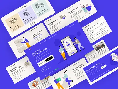 Online pharmacy concept design landing landing page online shop shot ui ui ux