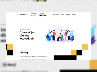 TestOn accessibility creative design ui ux web website