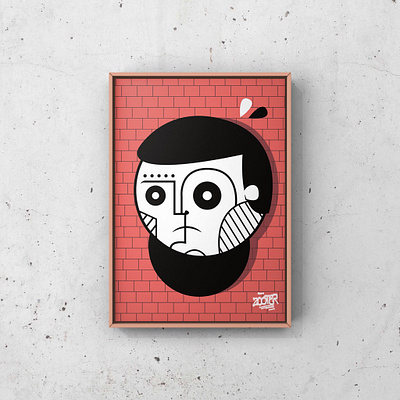 Sadness character character illustration characterdesign color geometric illustration