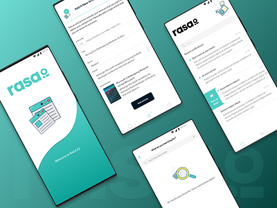 RASA.io project app design ui ux