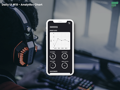 Daily UI #018 - Analytics Chart analytics chart daily daily 100 challenge daily ui daily ui 018 dailyui dailyui 018 dailyuichallenge figma gaming mobile mobile ui statistics ui ui design ui ux uiux wow